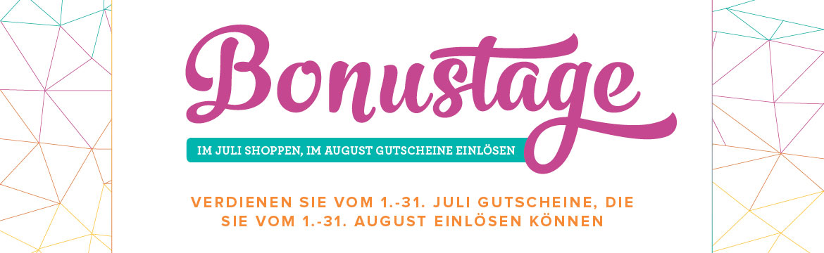 Read more about the article Aktion Bonustage – im Juli gibt es Stampin‘ Up! Gutscheine