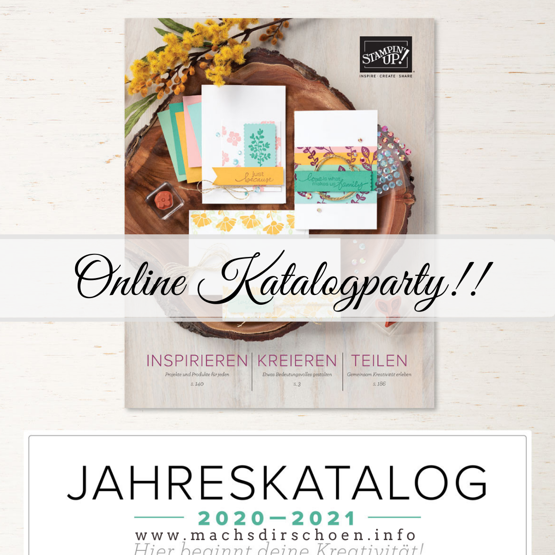 Read more about the article Online Stampin‘ Up! Katalogparty Jahreskatalog 2020 – 2021