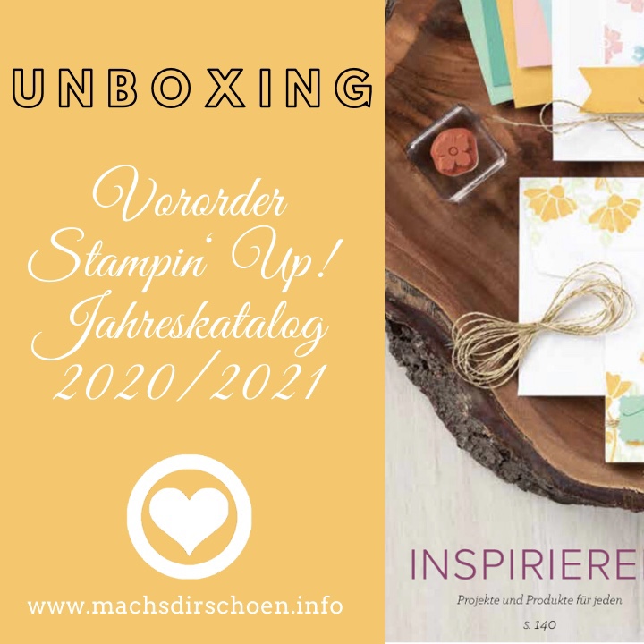 Read more about the article neues Video Online – unboxing – meine Vororder des neuen Stampin‘ Up! Jahreskatalog 2020/2021
