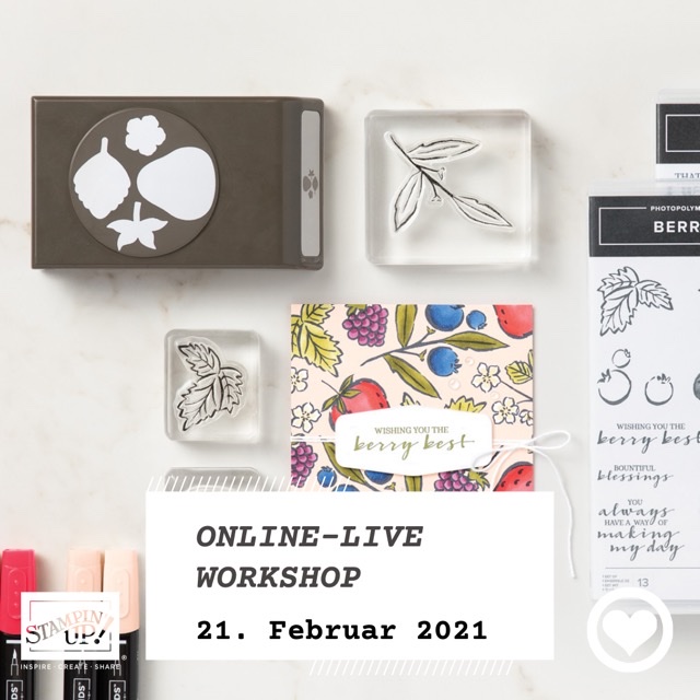 Read more about the article Nächster Stampin‘ Up! Online Live Workshop am 21. Februar