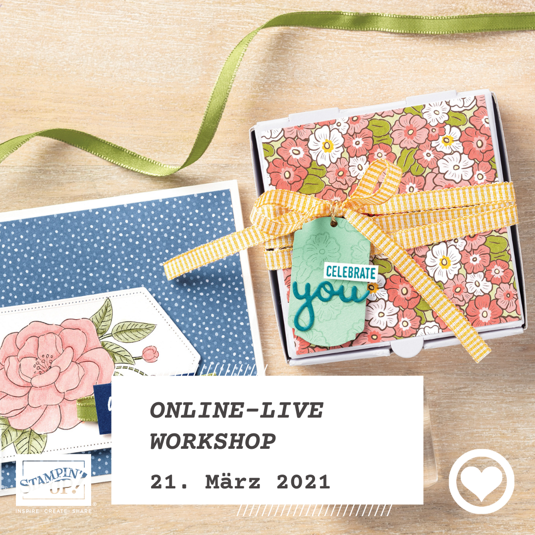 Read more about the article Nächster Stampin‘ Up! Online Live Workshop am 21. März 2021