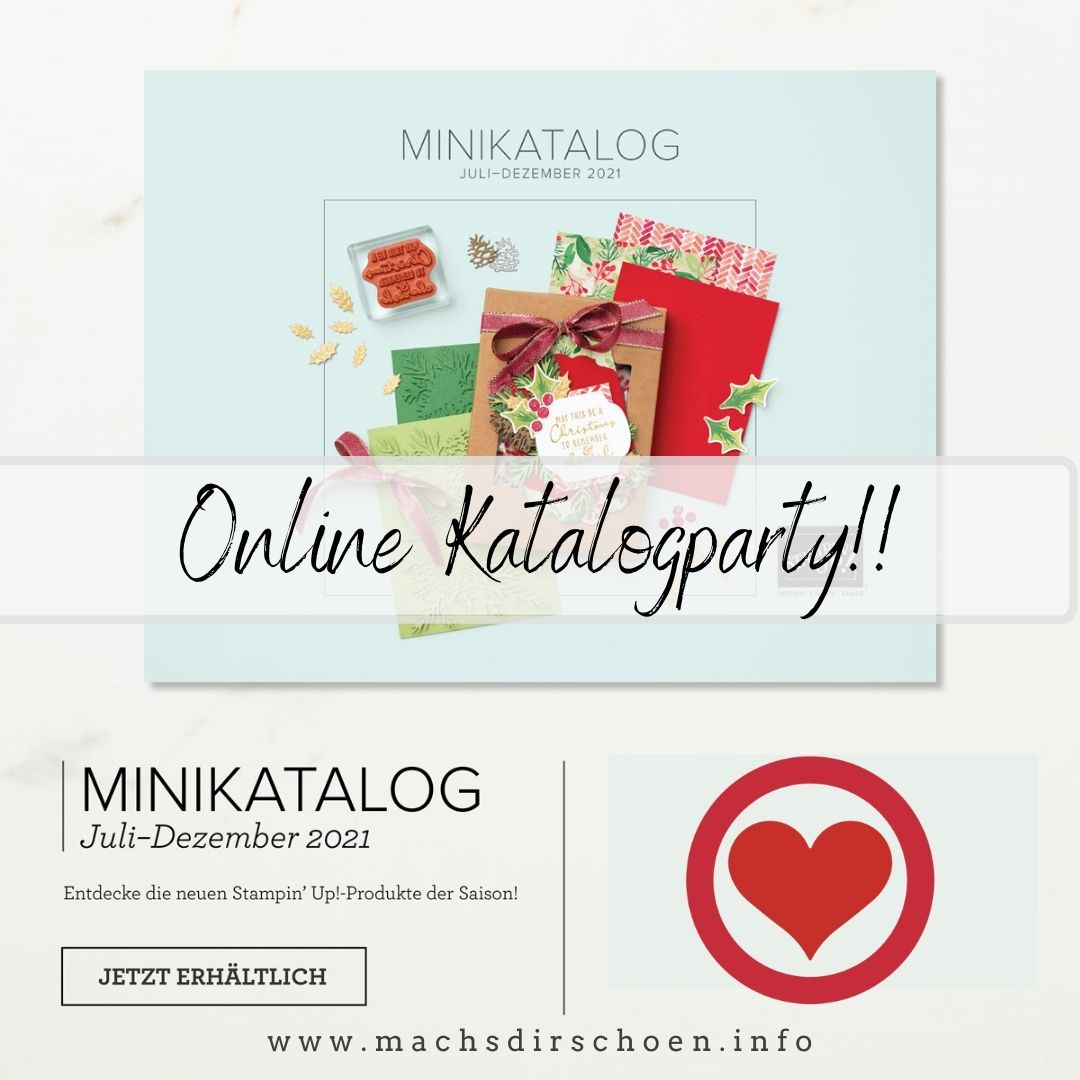 Read more about the article Online Stampin‘ Up! Katalogparty Minikatalog Juli-Dezember 2021 und Sale-A-Bration Broschüre