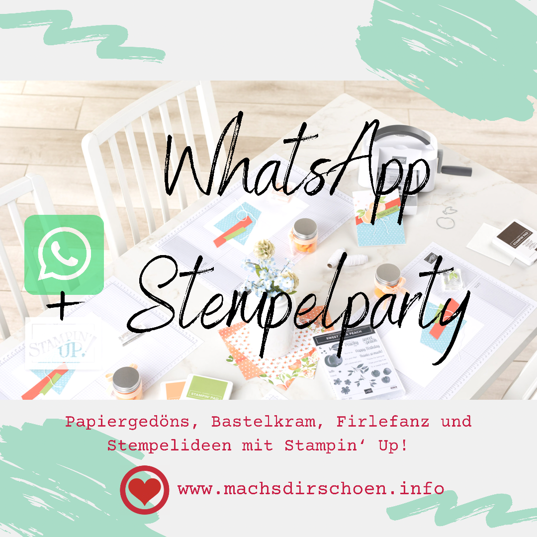 Read more about the article nächste WhatsApp Stempelparty Weihnachtsedition mit Produkten von Stampin‘ Up!