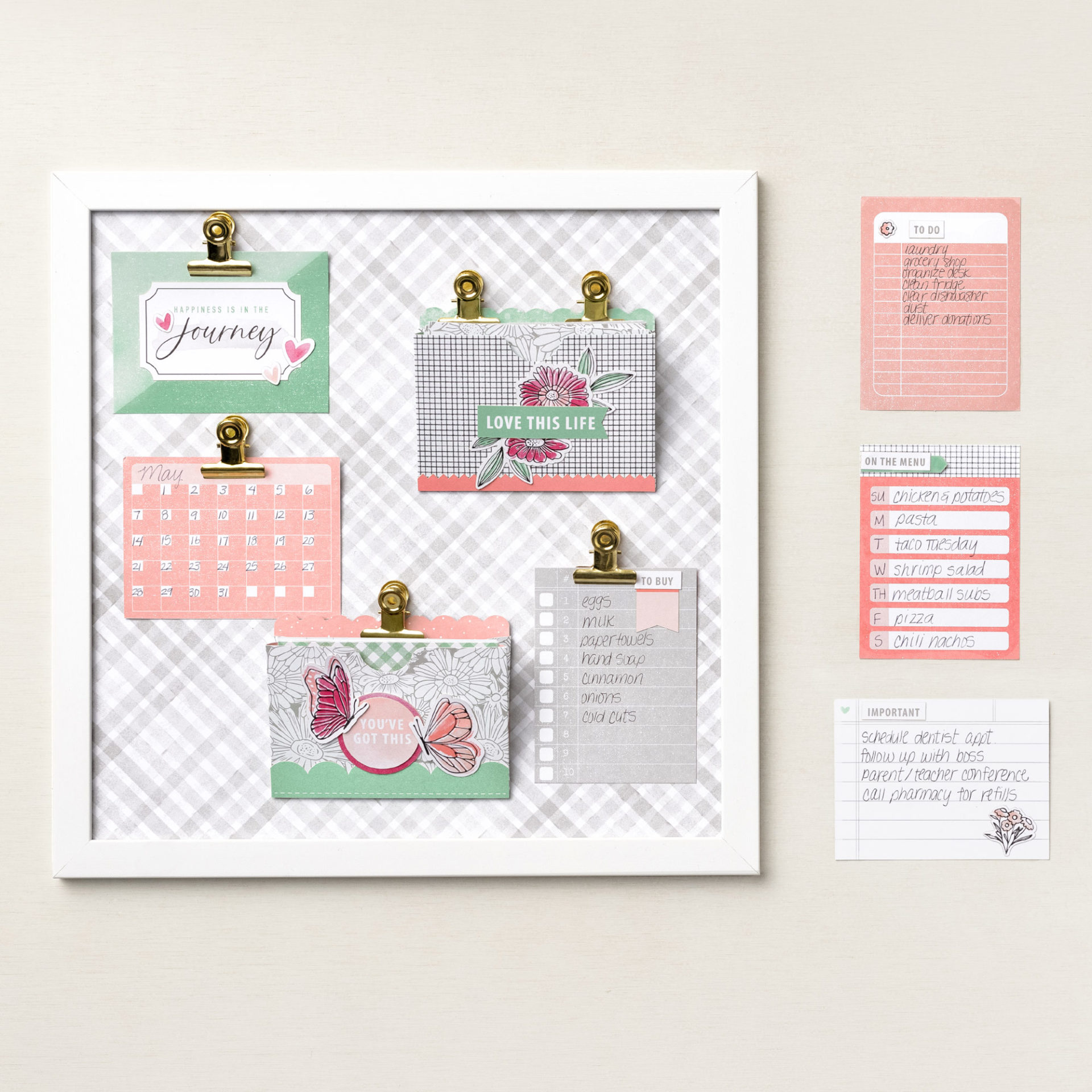 Read more about the article neues Stampin‘ Up!  Produktset / MAGNETTAFEL-SET NEUER TAG, NEUES GLÜCK