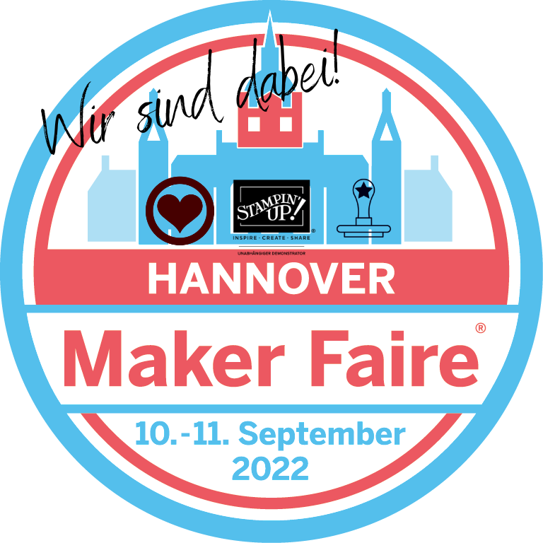 Read more about the article Mach’s Dir schön und TanjasSTEMPELausZEIT mit „Stempeln von Grußkarten, Geschenken & Co.“ auf der Maker Faire 2022 in Hannover
