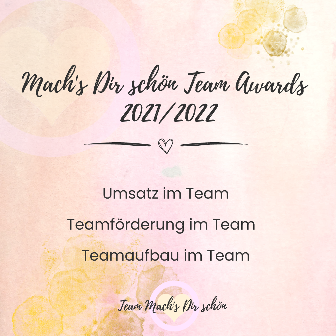 Read more about the article Mach’s Dir schön Team Award 2021/2022