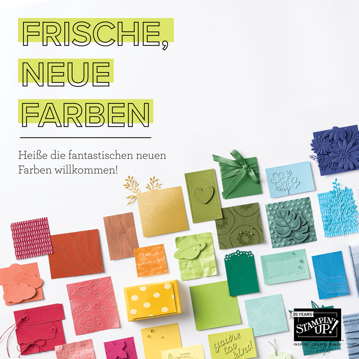 Read more about the article Frische neue Farben – Stampin‘ Up! Farberneuerung 2023 – alles was du wissen musst