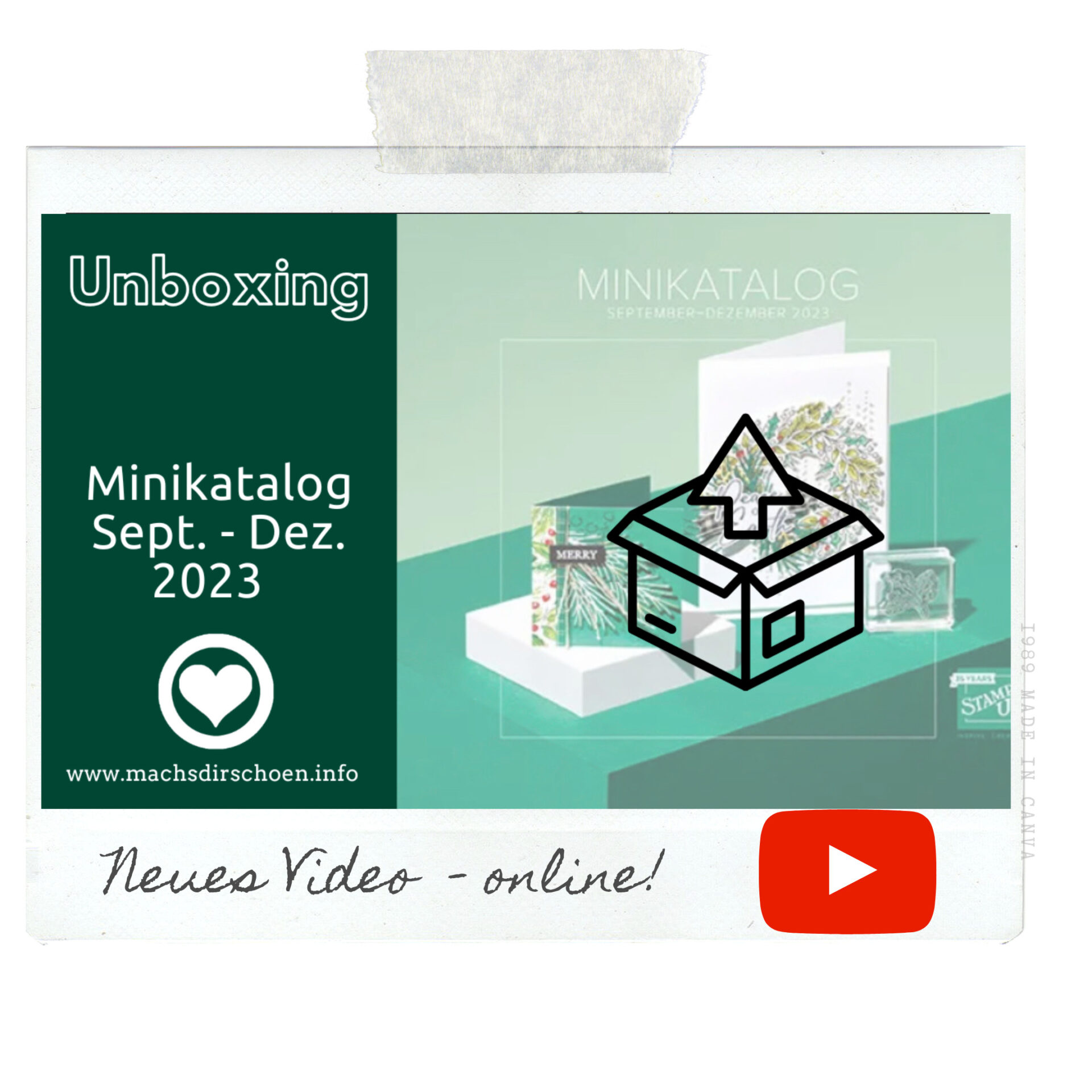 Read more about the article neues YouTube Video – unboxing – neue Produkte aus dem Minikatalog September-Dezember 2023