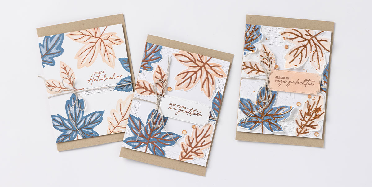Read more about the article Stampin‘ Up! Inspire Create Share  – Wocheninspiration – Herbstlaub-Designs