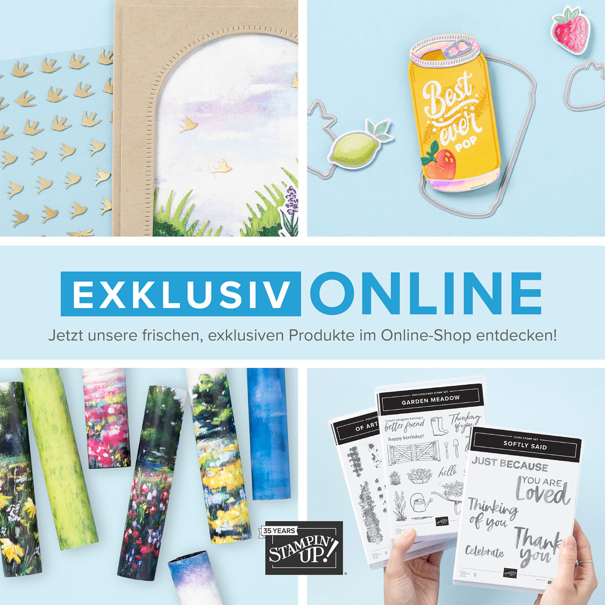 Read more about the article neue Stampin‘ Up! Online Exklusiv Produkte – GARTENLIEBE, PELZIGE GESELLEN