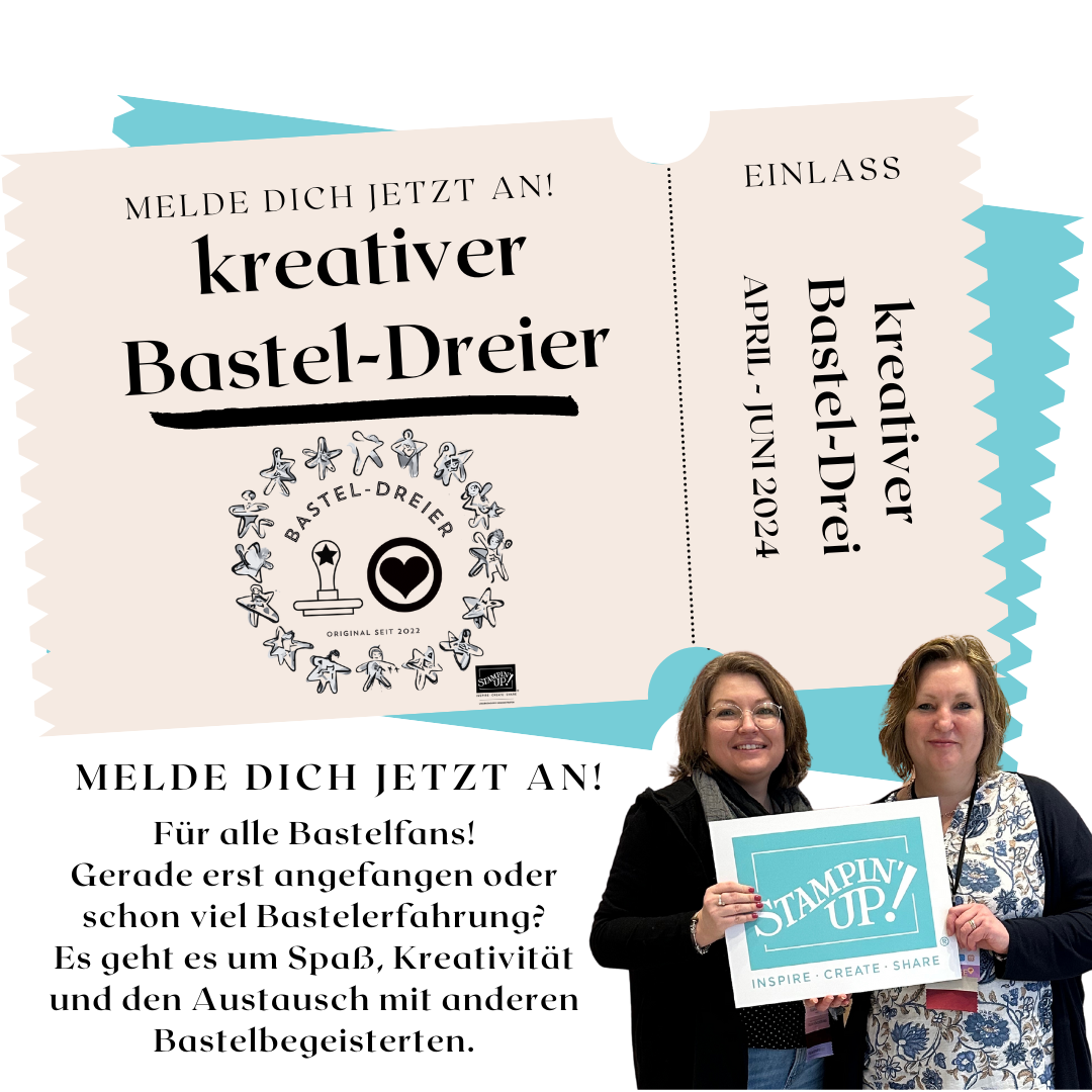 Read more about the article April bis Juni 2024 – der kreative „Bastel-Dreier“- buche deine kreative Auszeit!