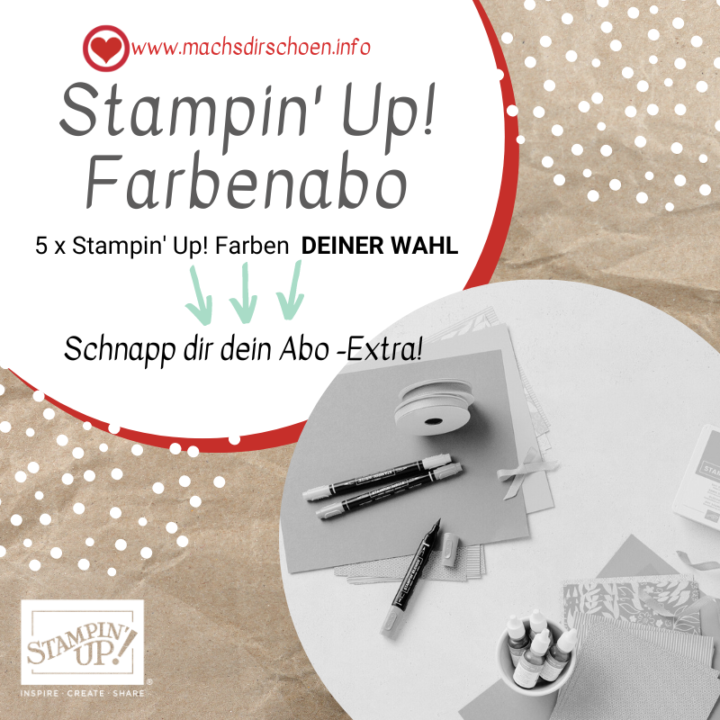 Read more about the article Stampin‘ Up! Farbenabo mit exklusiven Extras & Glitzer
