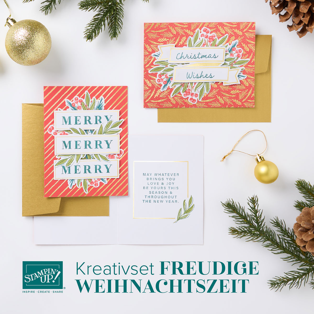 Mehr über den Artikel erfahren Stampin‘ Up! Komplettsets / KREATIVSET FREUDIGE WEIHNACHTSZEIT