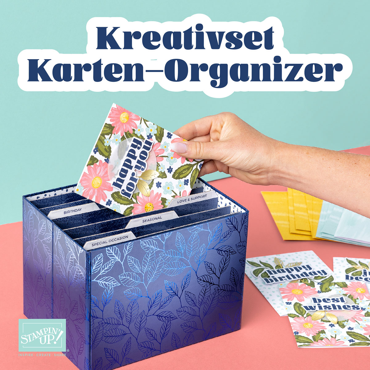 Mehr über den Artikel erfahren Stampin‘ Up! Komplettsets / KREATIVSET KARTEN-ORGANIZER