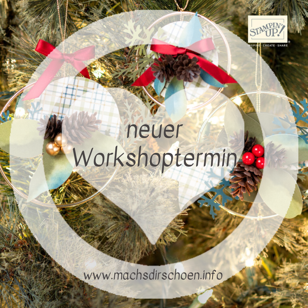 Mehr über den Artikel erfahren Stampin‘ Up! Workshop KREATIVSET WEIHNACHTSBAUMSCHMUCK