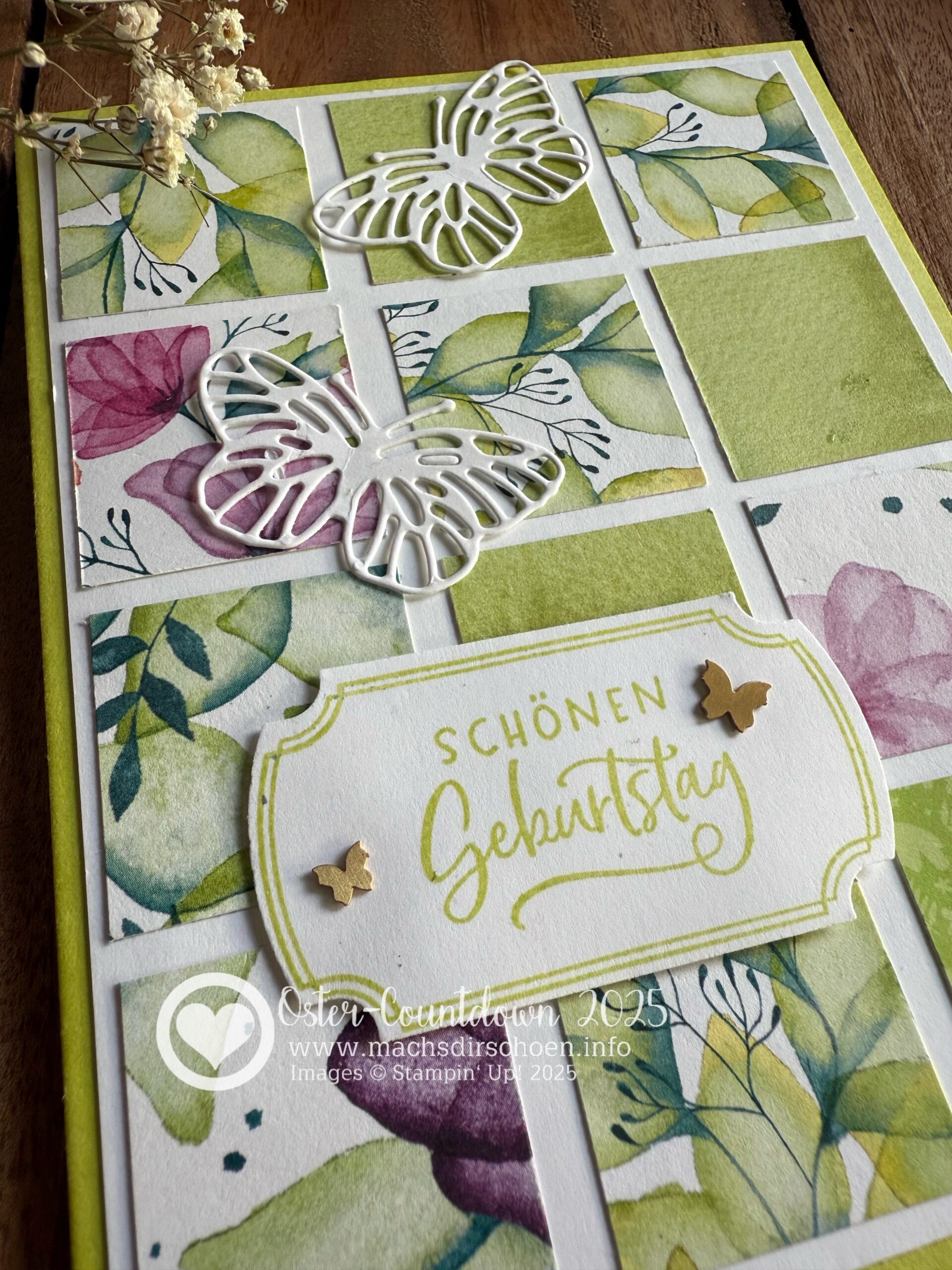 Mehr über den Artikel erfahren Der Stampin‘ Up! Oster-Countdown 2025 🌷 –  20. April – Ulrike bringt Geburtstagsschmetterlinge