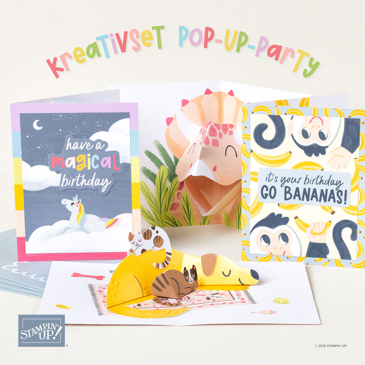 Mehr über den Artikel erfahren Stampin‘ Up! Komplettsets / KREATIVSET POP-UP-PARTY