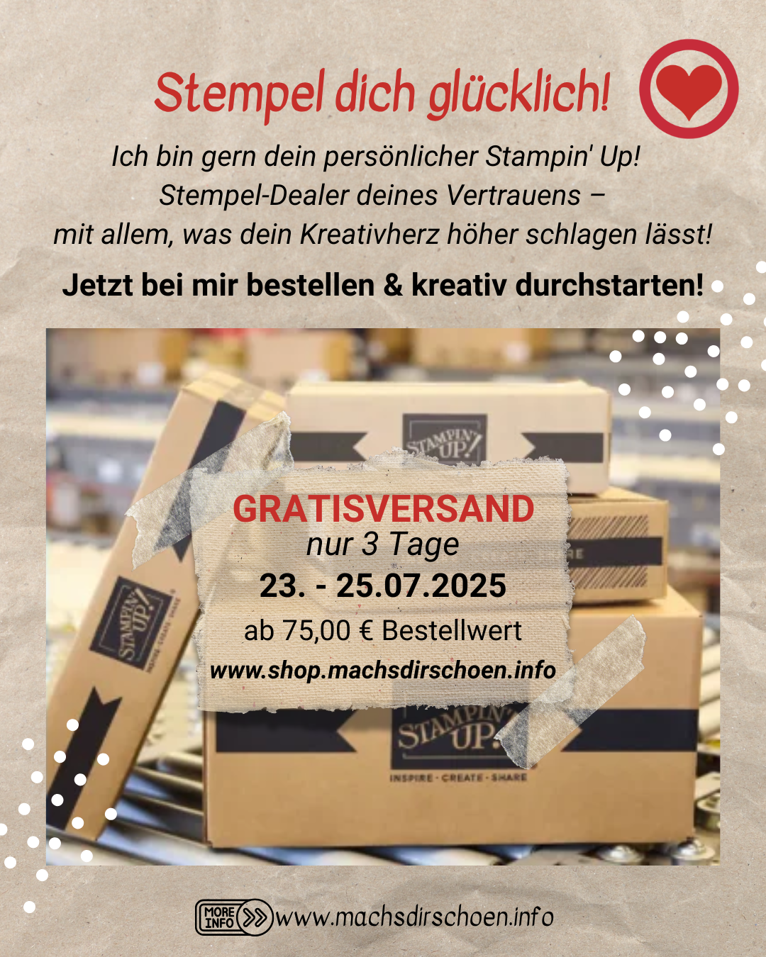 Mehr über den Artikel erfahren Aktion Versandkostenfrei / Gratisversand vom 23. – 25.07.2025