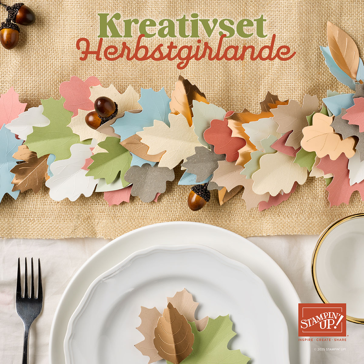 Mehr über den Artikel erfahren Stampin‘ Up! Komplettsets / KREATIVSET HERBSTGIRLANDE