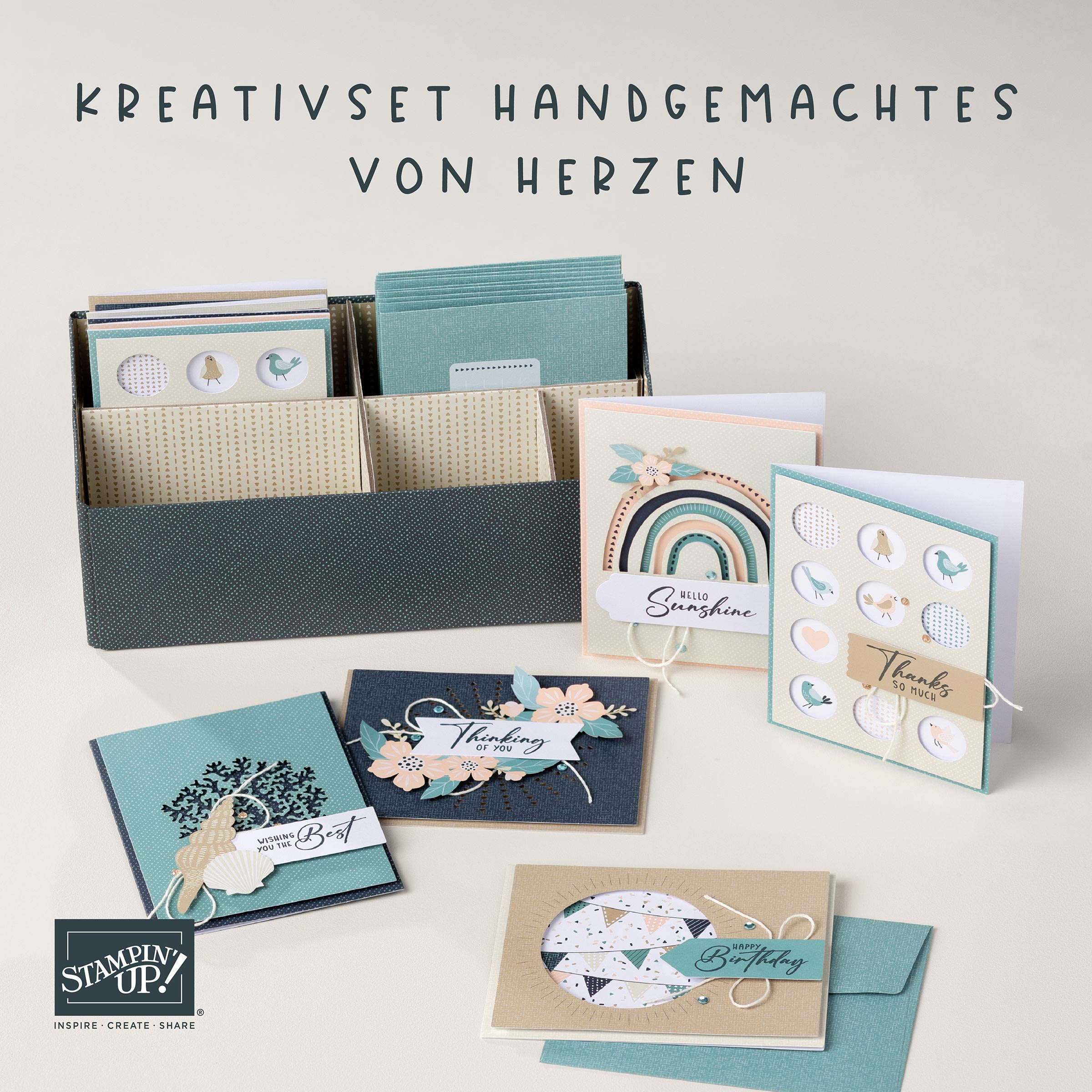 Mehr über den Artikel erfahren Stampin‘ Up! Komplettsets / KREATIVSET HANDGEMACHTES VON HERZEN