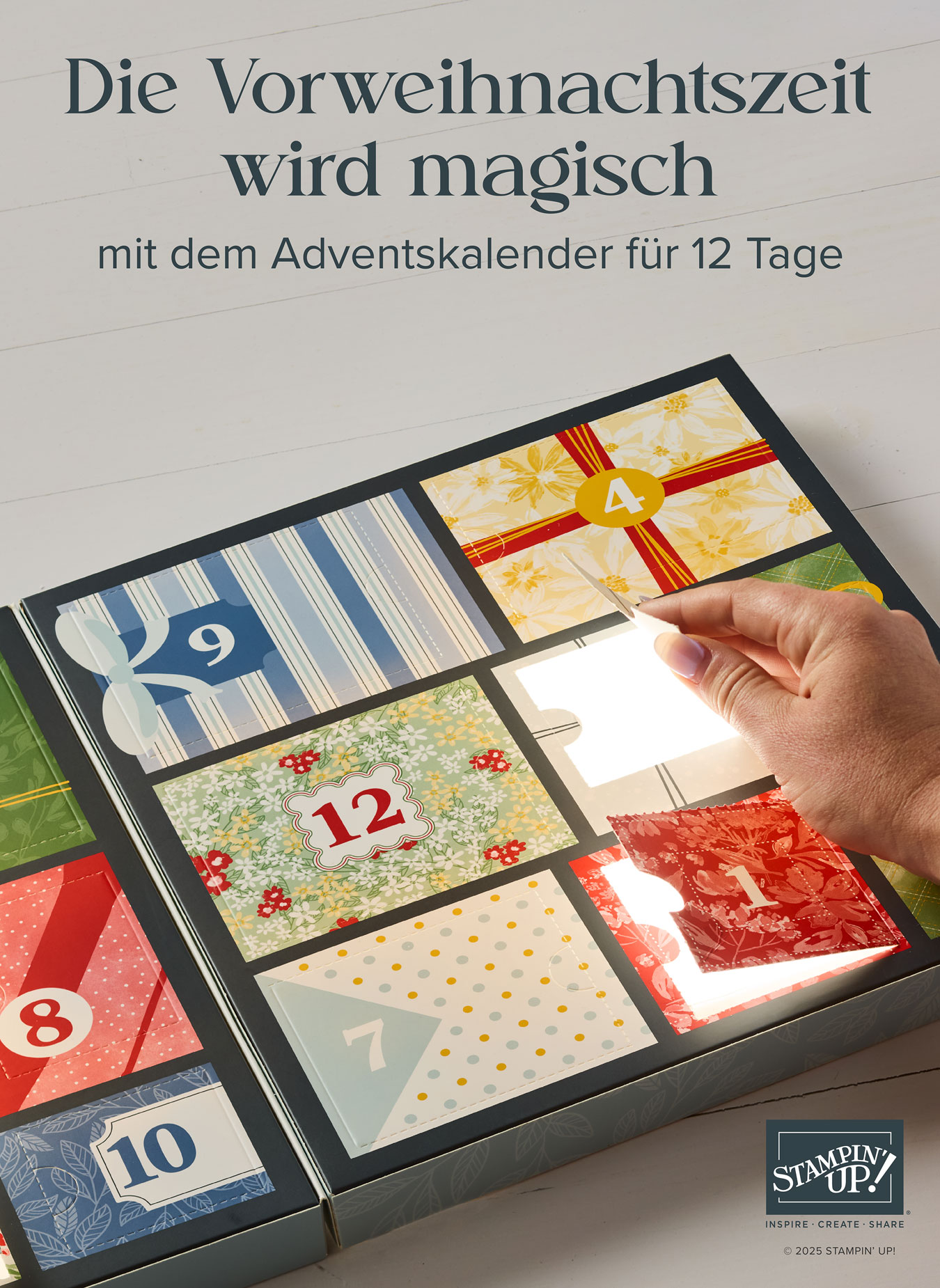 Mehr über den Artikel erfahren Stampin’ Up! Adventskalender – exklusiv & erstmalig erhältlich! Versandkostenfrei & Bonus Mach’s Dir schön Weihnachselfen PDF