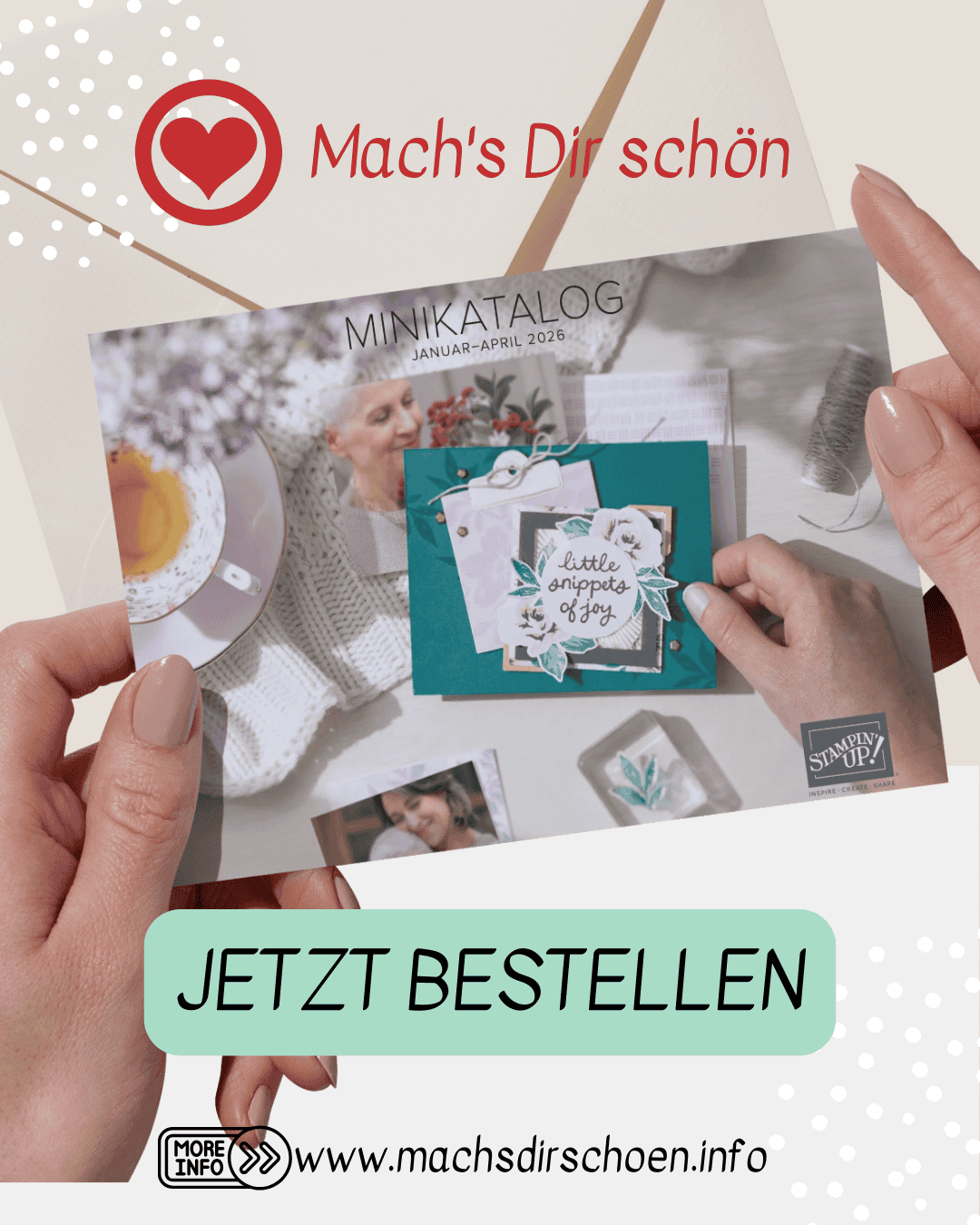 Mehr über den Artikel erfahren Der neue Minikatalog Frühjahr/Sommer 2026 kommt – und du kannst ihn jetzt schon vorbestellen!