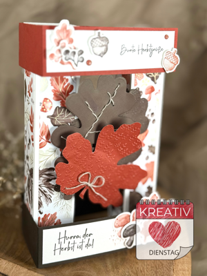 Mehr über den Artikel erfahren Der „Kreativ Dienstag“ mit Produkten von Stampin‘ Up! – #kreativdienstag23 – Säulenkarte in zwei Größen