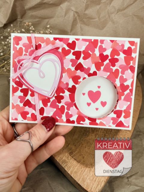Mehr über den Artikel erfahren Der „Kreativ Dienstag“ mit Produkten von Stampin‘ Up! – #kreativdienstag25 – Peek-a-Boo-Karte
