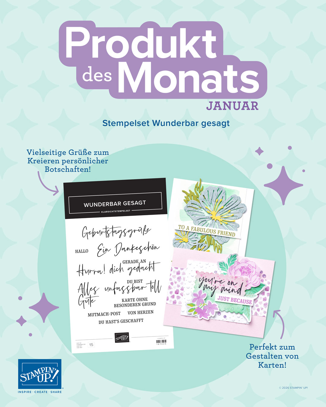 Mehr über den Artikel erfahren Das Stampin‘ Up! Produkt des Monats – Januar 2026