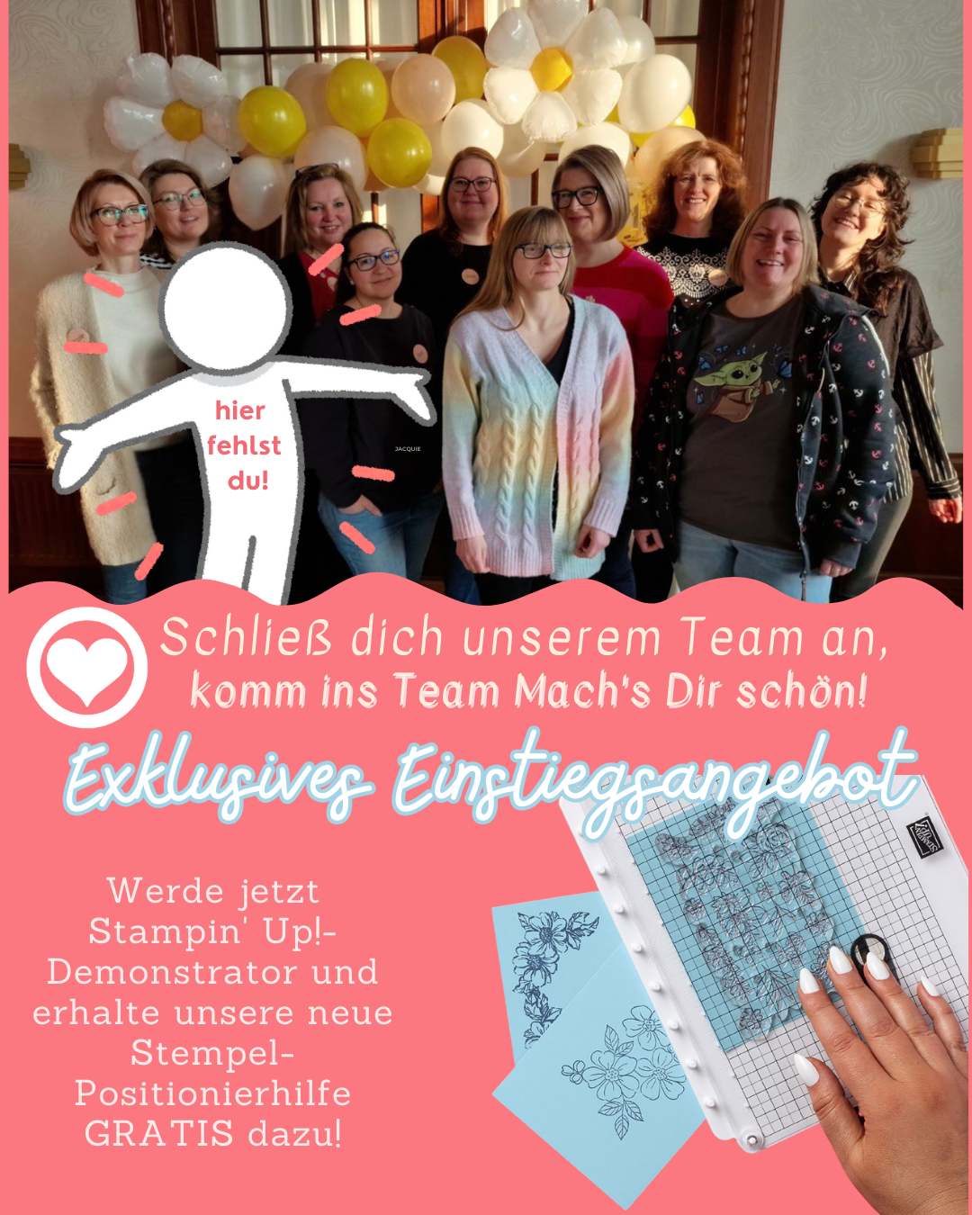Mehr über den Artikel erfahren Stampin‘ Up! Einsteigerangebot ab 03. Februar 2026-  Stempel-Positionierhilfe GRATIS