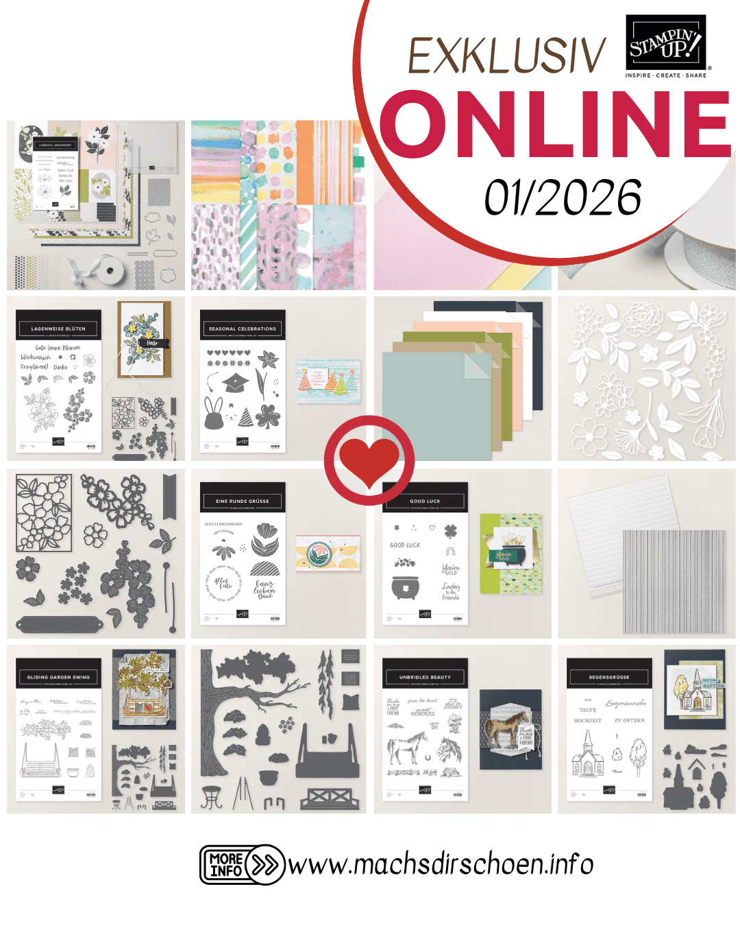 Mehr über den Artikel erfahren neue Stampin‘ Up! Online Exklusiv Produkte – 01/2026