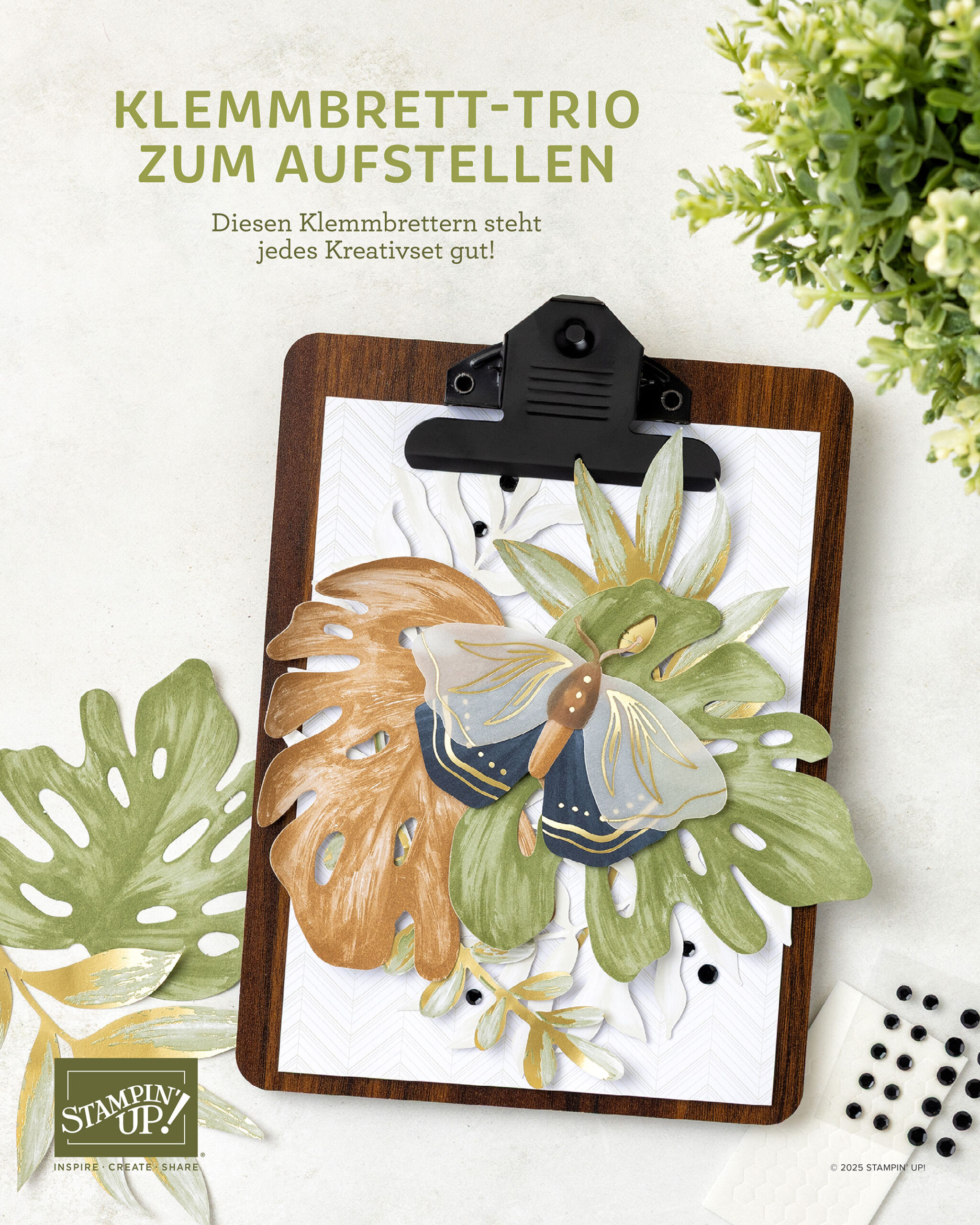 Mehr über den Artikel erfahren Stampin‘ Up! Komplettsets / KREATIVSET KLEMMBRETT-TRIO ZUM AUFSTELLEN | KLEINE DINGE | ACHTSAME AUGENBLICKE