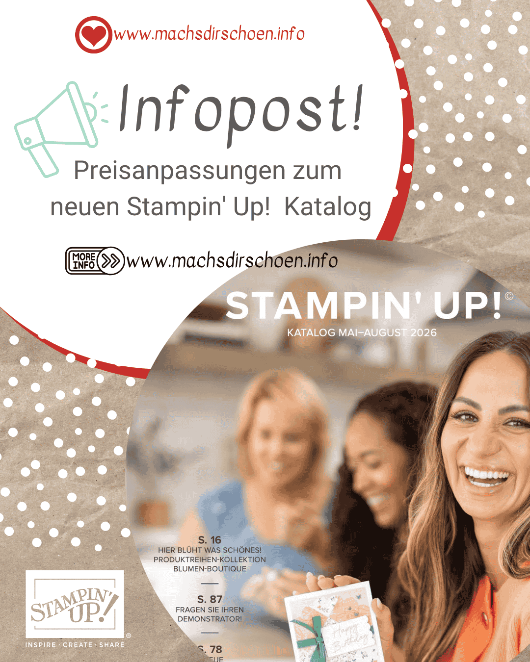 Mehr über den Artikel erfahren Preisanpassungen zum neuen Stampin‘ Up! Katalog Mai – August 2026 – jetzt noch zum günstigeren Preis shoppen!
