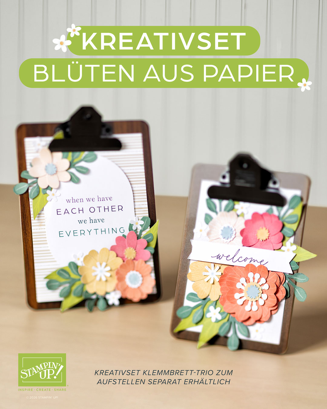 Mehr über den Artikel erfahren Stampin‘ Up! Komplettsets / KREATIVSET BLÜTEN AUS PAPIER
