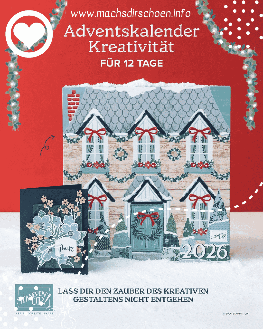 Mehr über den Artikel erfahren Stampin’ Up! Adventskalender Vorbestellung=Versandkostenfrei