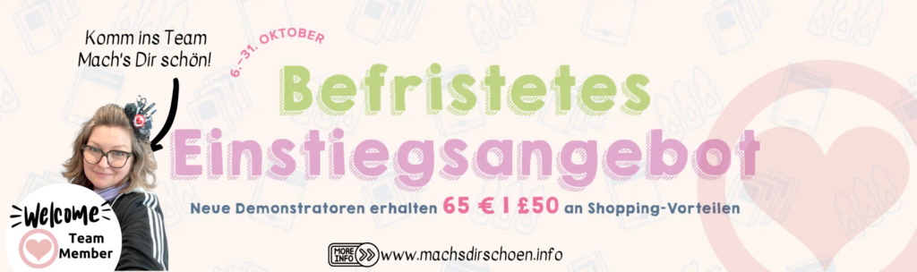Stampin' Up! Starterpaket mit Stempeln, Farbkarton und Willkommensbox – Einstiegsaktion Oktober 2026